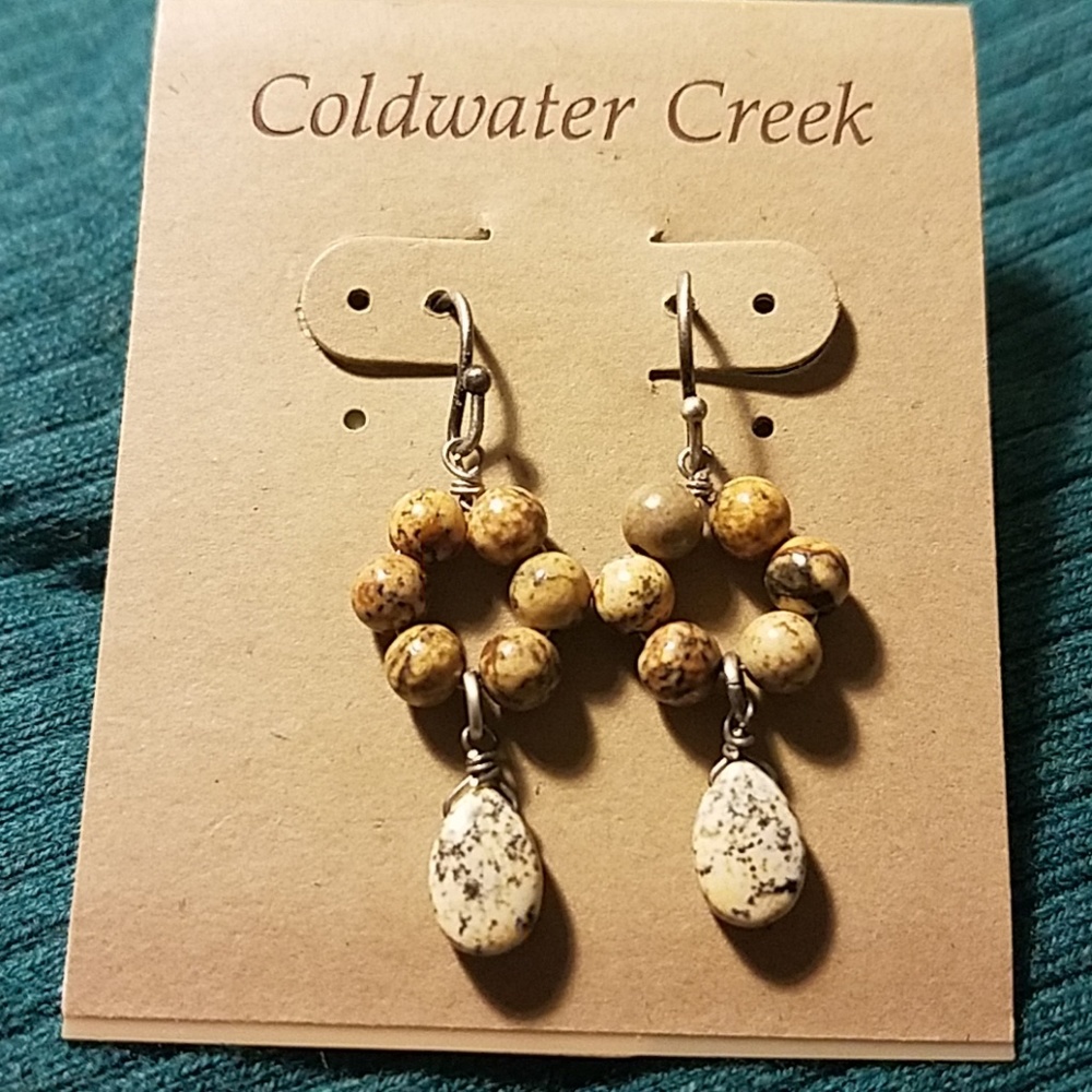 Bead blossom earrings
